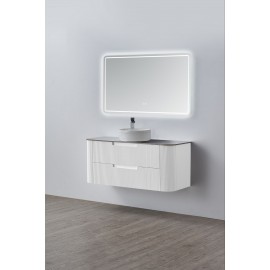 Curved Fluted Wall Hung Vanity 1200